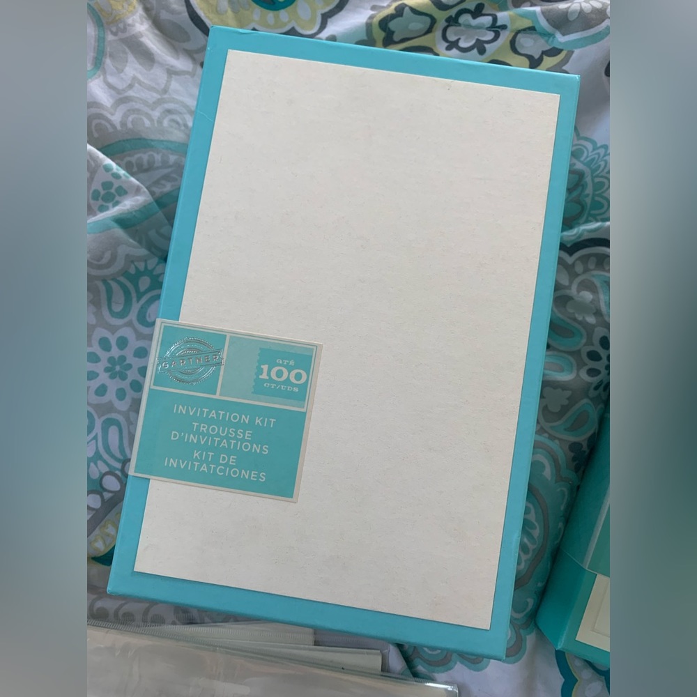Blank Ivory Invitation Kit with Envelopes